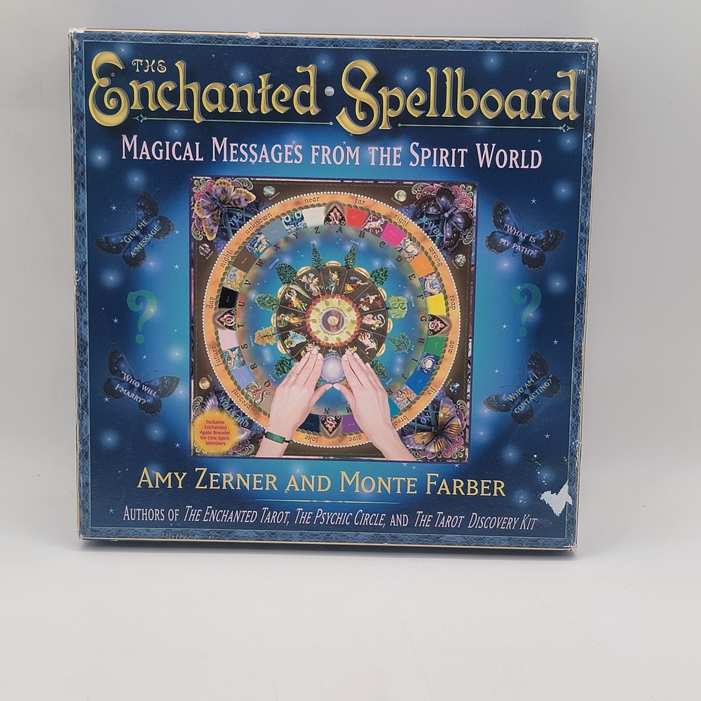 Amy Zerner The‎ Enchanted Spellboard Box Set Agate Bracelet Divination Kit Good